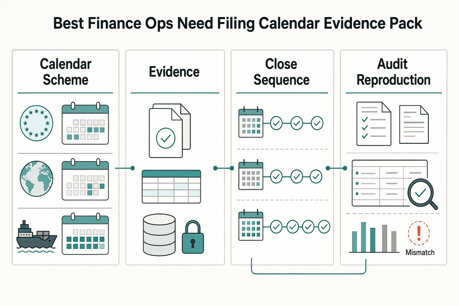 Diagram showing Best when finance ops need a filing calendar and evidence pack for Cross-Border VAT Routing for Digital Platforms Under OSS and IOSS.