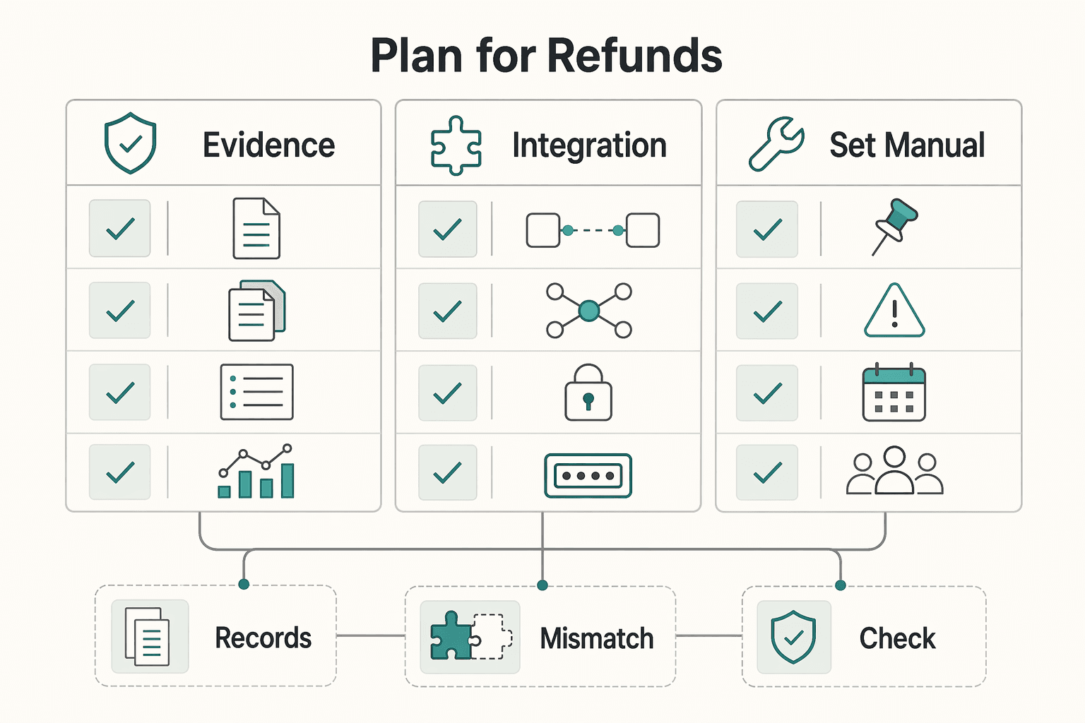 Diagram showing Plan for refunds, chargebacks, and bot abuse before launch for How AI Agents Pay for Services in Agentic Commerce.