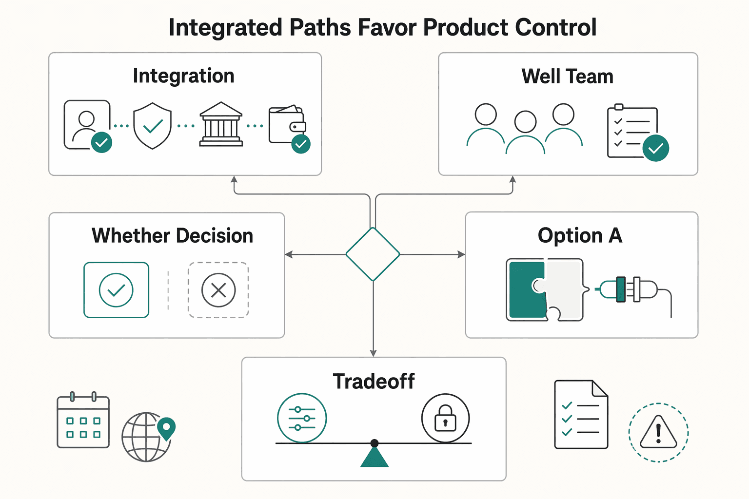 Diagram showing Integrated paths favor product control for Influencer Platform Payments: Managing Creator Payouts at Scale.