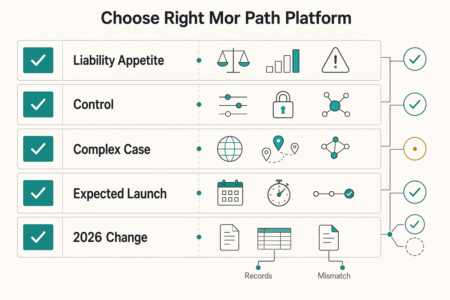 Diagram showing How to choose the right MoR path for your platform for What Is a Merchant of Record? How It Shifts Liability for Platforms.