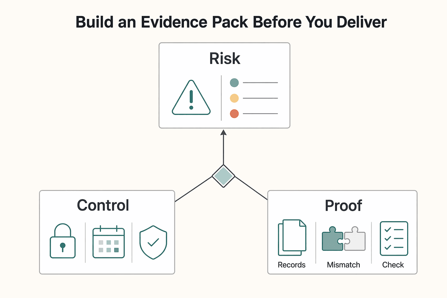 Diagram showing Build an evidence pack before you deliver for Fair Use Decisions for Freelancers in Paid Client Work.