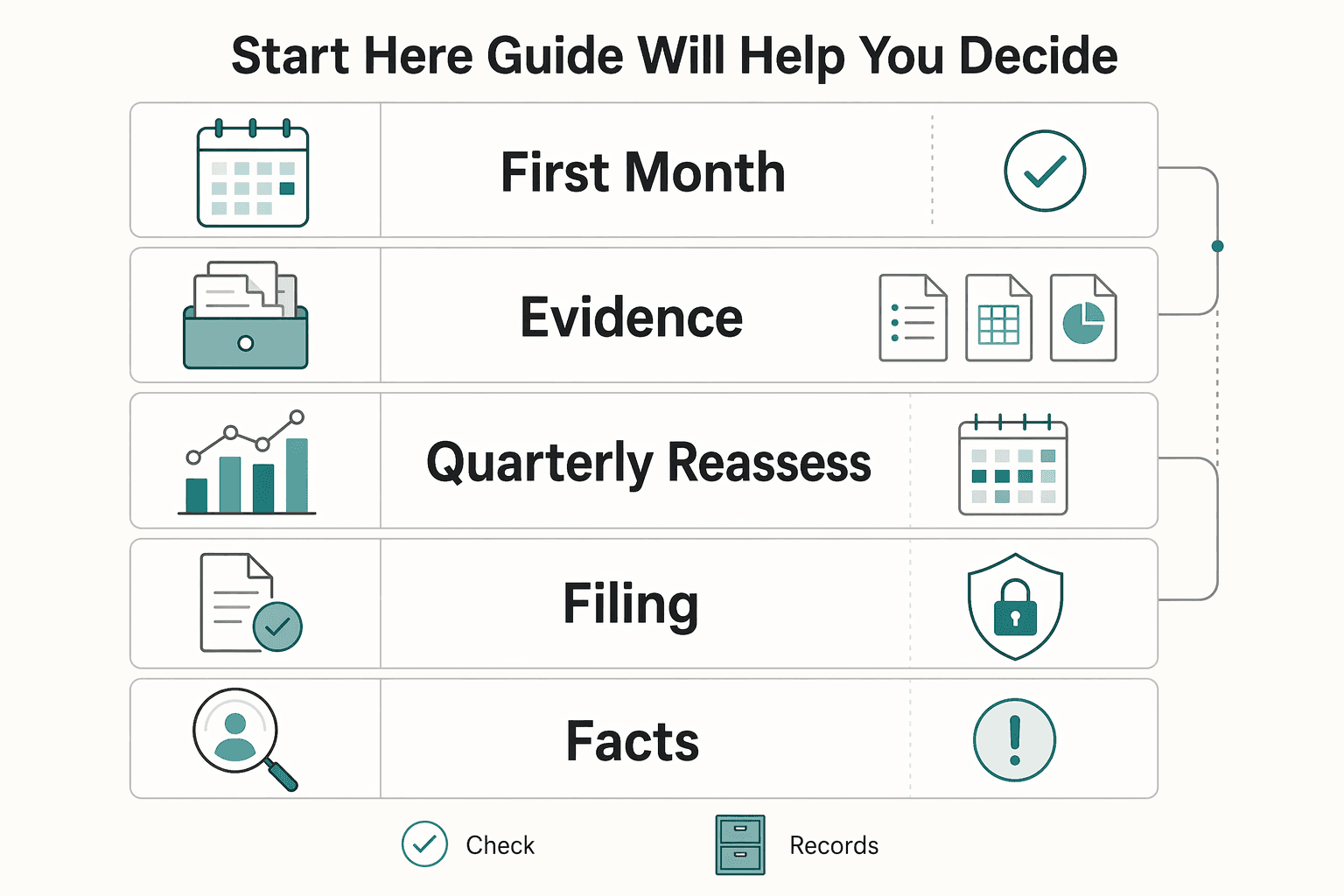 Diagram showing Start Here and What This Guide Will Help You Decide for Corporate Governance for Solopreneur LLCs That Holds Up Under Review.