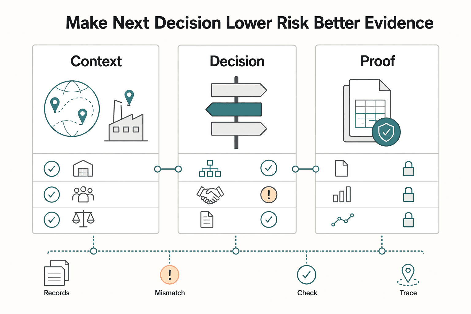 Diagram showing Make the Next Decision With Lower Risk and Better Evidence for The Role of a Permanent Establishment in International Tax.