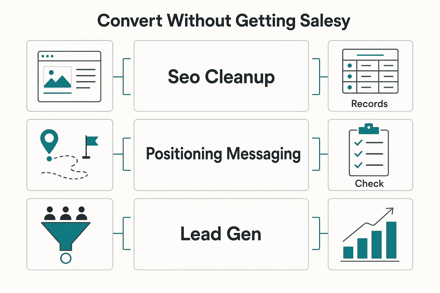 Diagram showing Step 2: Convert without getting salesy for How to Use Guest Posting for Freelance Brand Building.