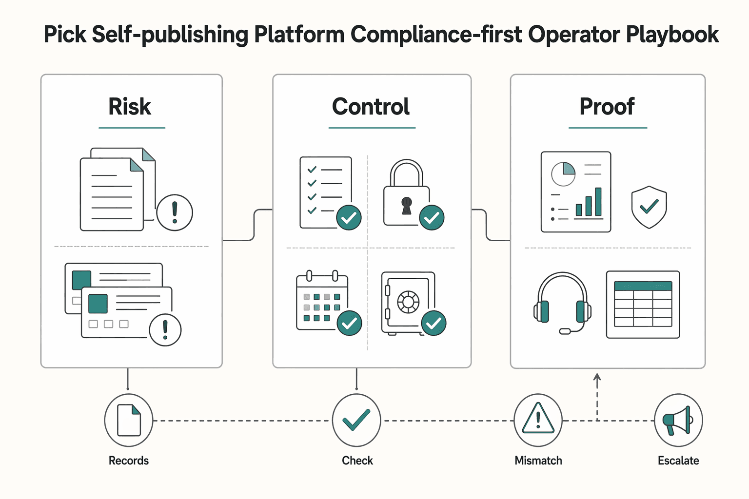 Diagram showing Stop guessing: pick a self-publishing platform with a compliance-first operator playbook for The Best Platforms for Self-Publishing Your Book.