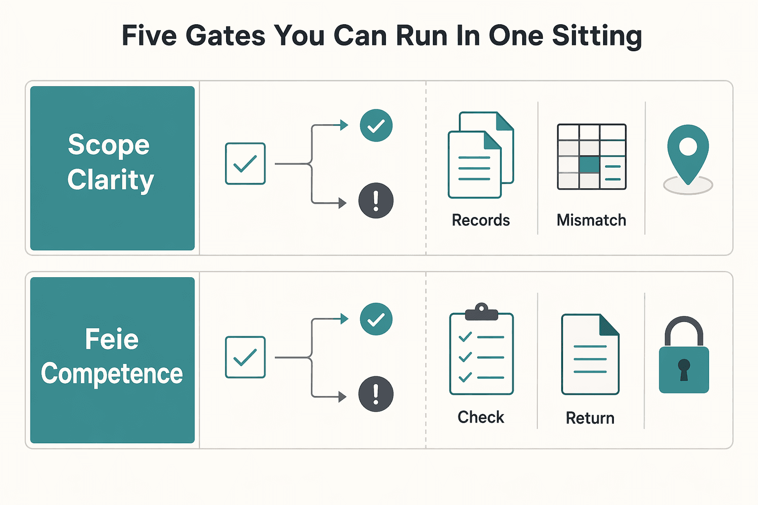 Diagram showing Five gates you can run in one sitting for Best Accounting and Tax Advisors for U.S. Expats: Pick the Right Support Level.