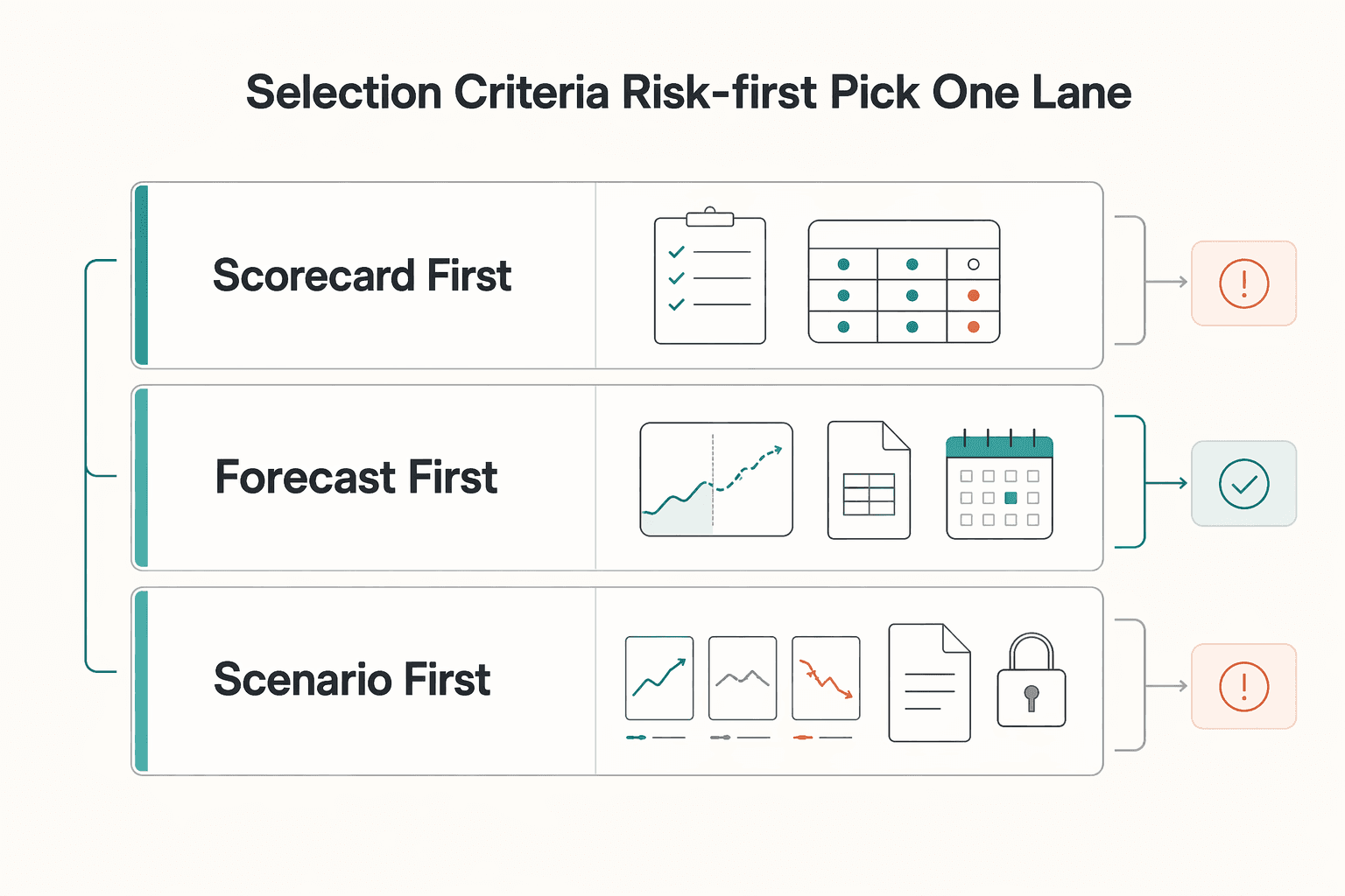 Diagram showing Selection criteria (risk-first) + pick one lane for The Best Tools for Tracking Your Net Worth.