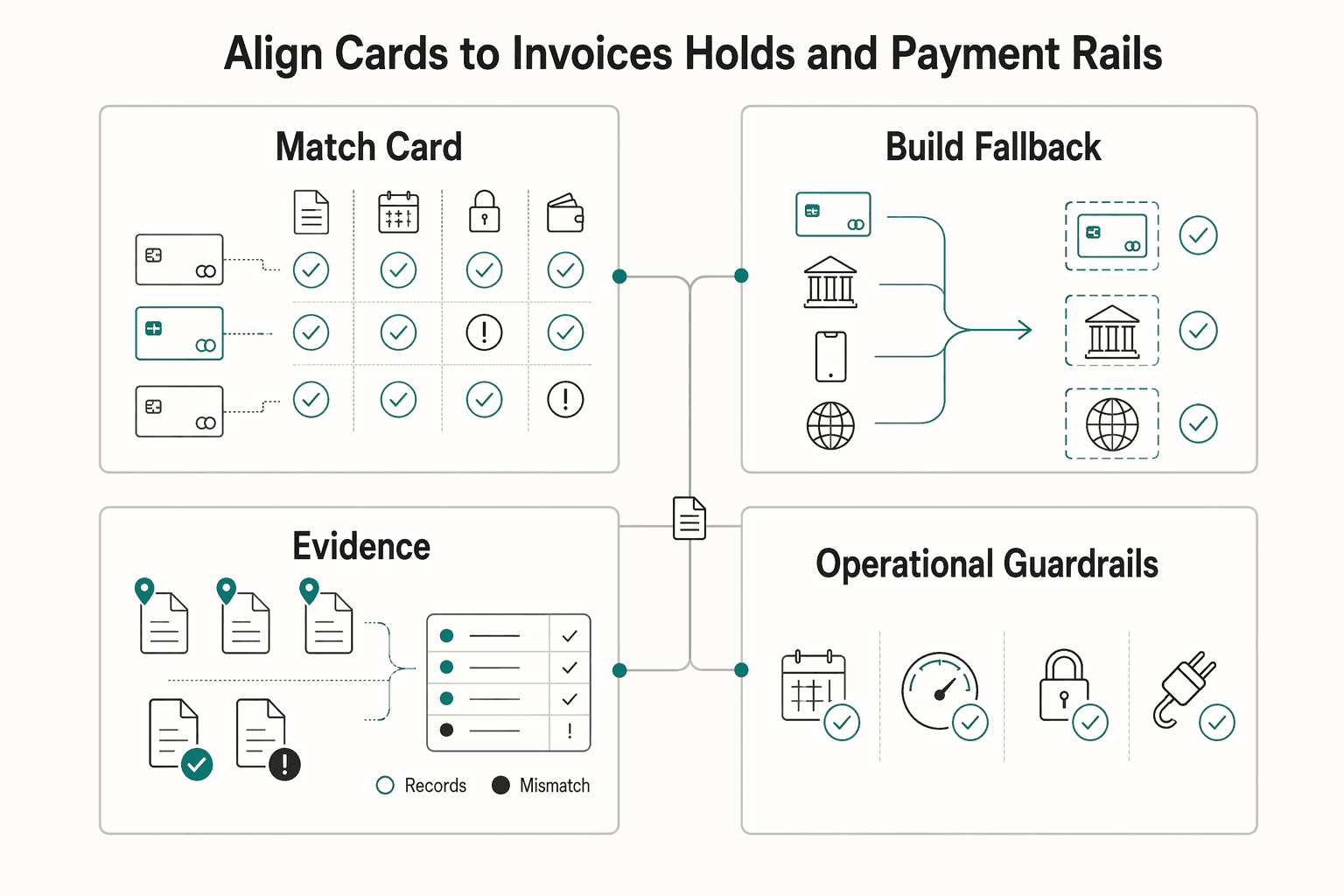 Diagram showing The freelancer cashflow layer competitors ignore: align cards to invoices, holds, and payment rails for The Best Travel Credit Cards for Digital Nomads.