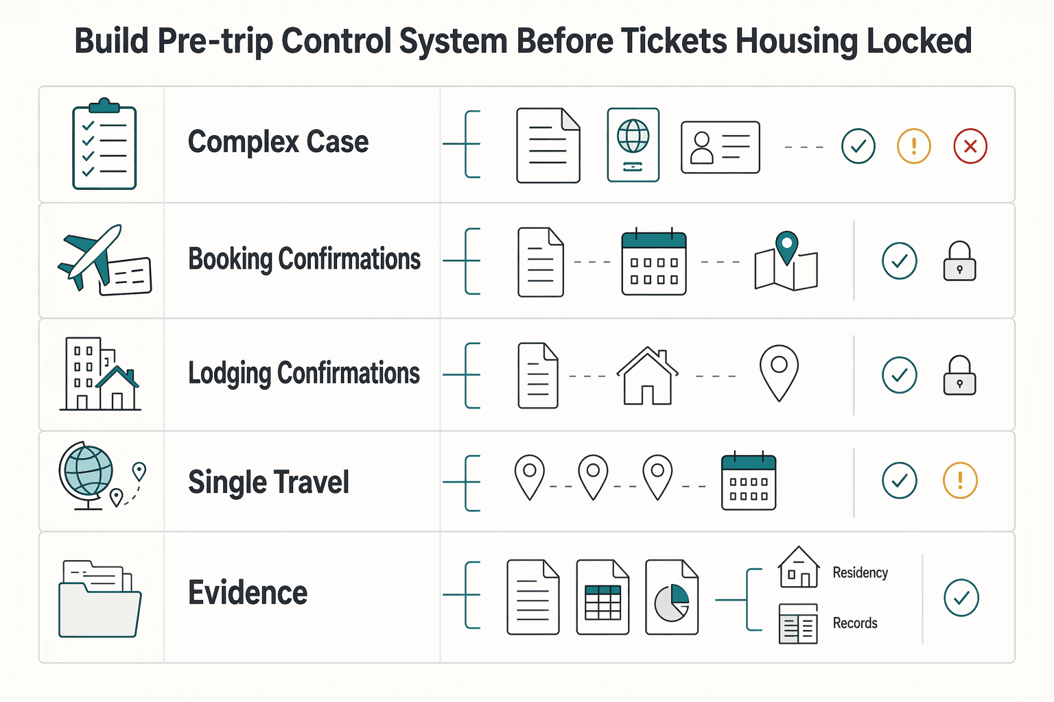 Diagram showing Build your pre-trip control system before tickets and housing are locked for What Happens if You Overstay the Schengen 90/180 Day Rule?.