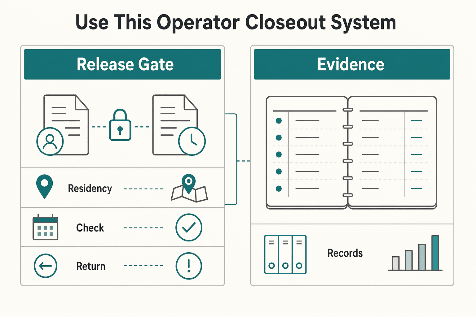 Diagram showing Use this operator closeout system for A Guide to Portugal's D7 Visa for Passive Income Earners.