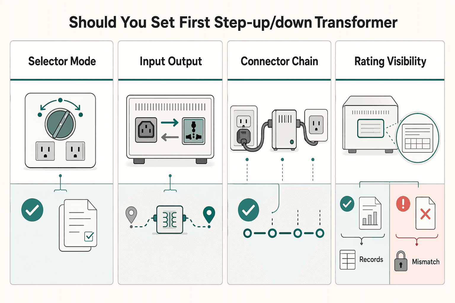Diagram showing What should you set first on a step-up/down transformer? for Using a Step-Down Transformer Abroad Without Guesswork.