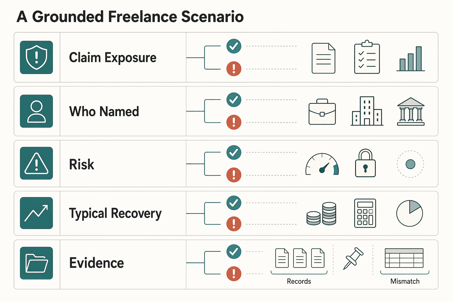 Diagram showing A grounded freelance scenario for Sole Trader vs Limited Company UK for Freelancers.