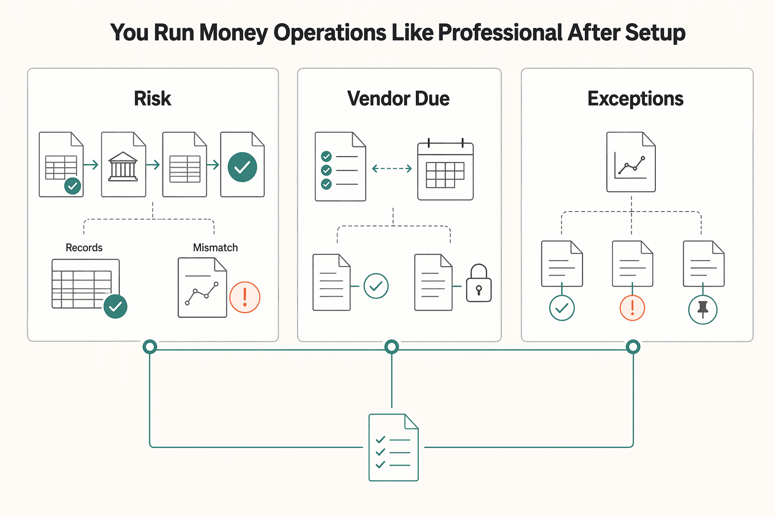 Diagram showing How do you run money operations like a professional after setup? for How to Set Up a US LLC from Australia.