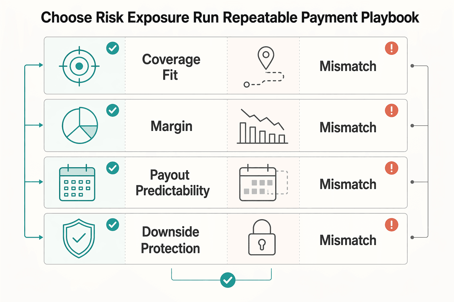 Diagram showing Choose by Risk Exposure and Run a Repeatable Payment Playbook for Stripe vs. PayPal for International Freelancers.