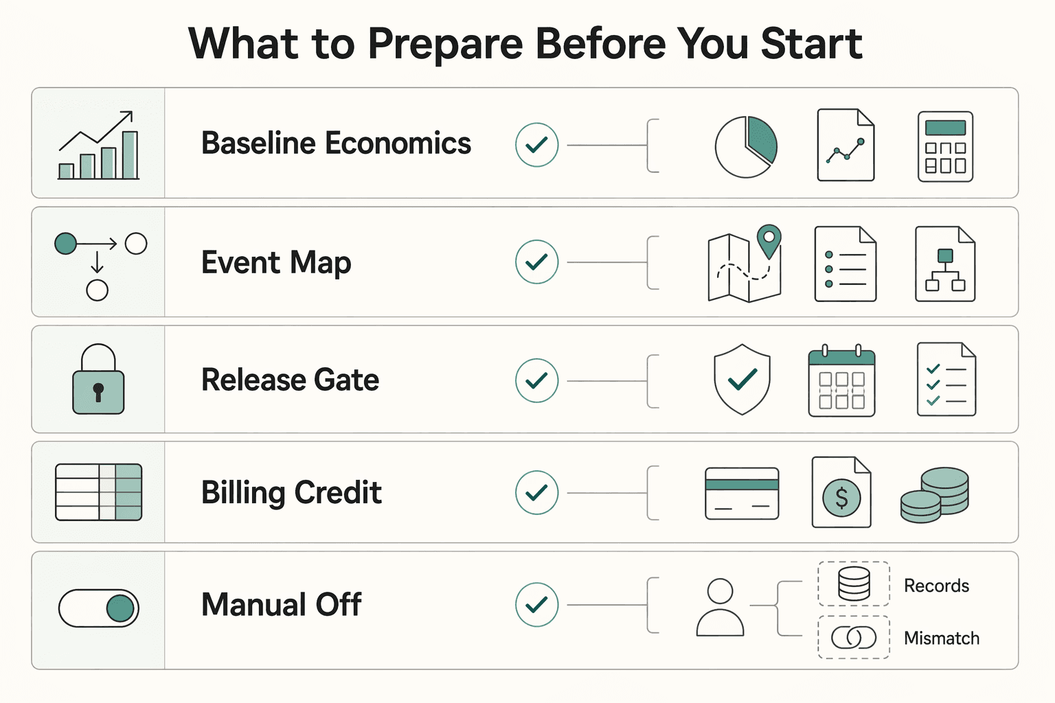 Diagram showing What to prepare before you start for How to Create a Referral Program for Your SaaS Product.