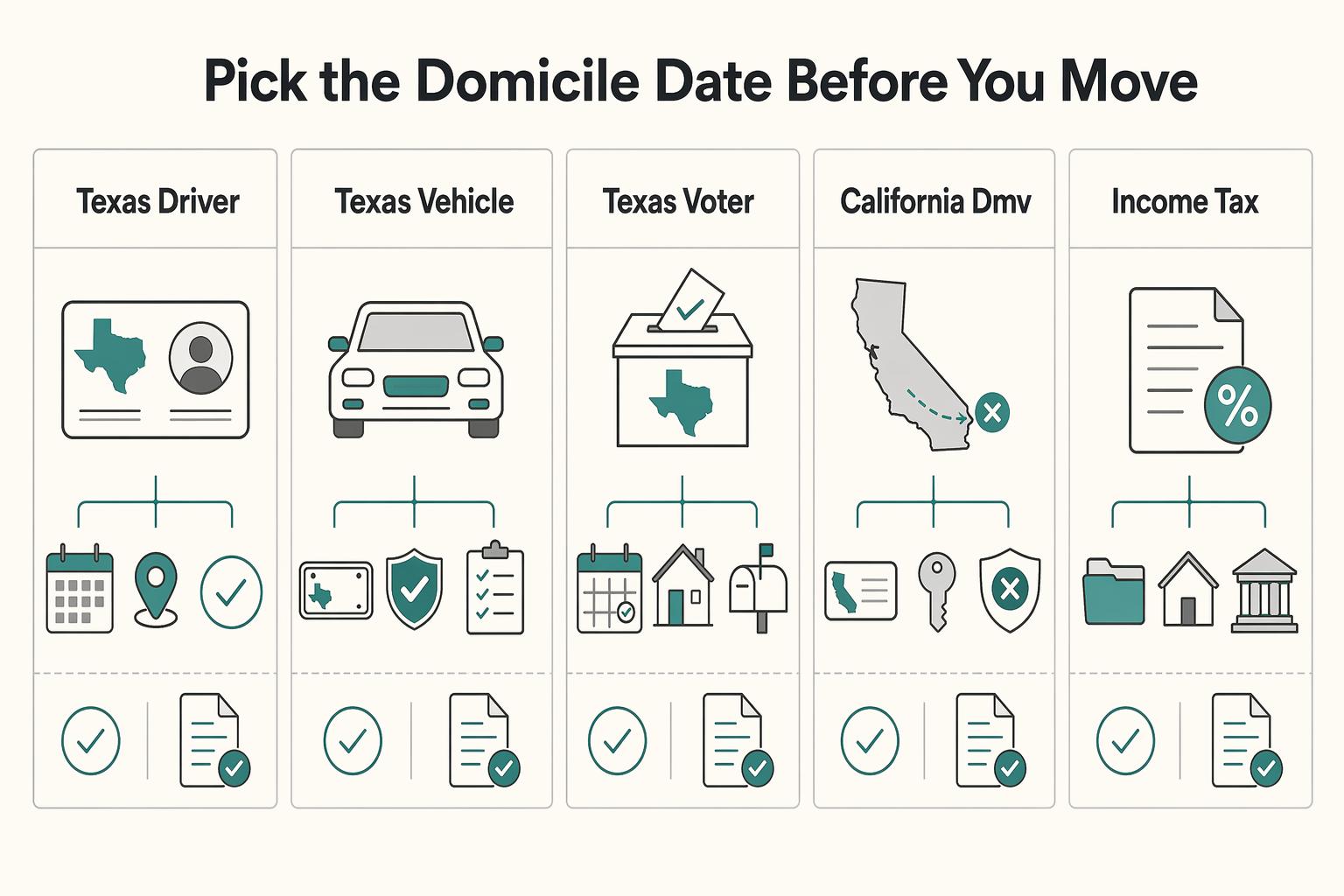 Moving From California to Texas and Building a Defensible Tax Residency Record