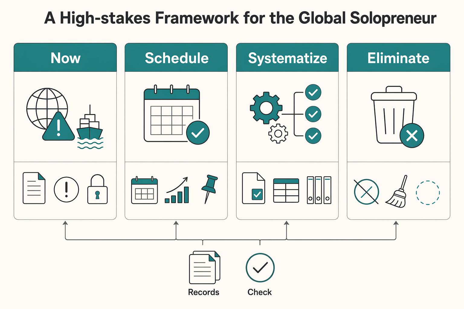 Using the Eisenhower Matrix for Prioritization in a Solo Cross-Border Business