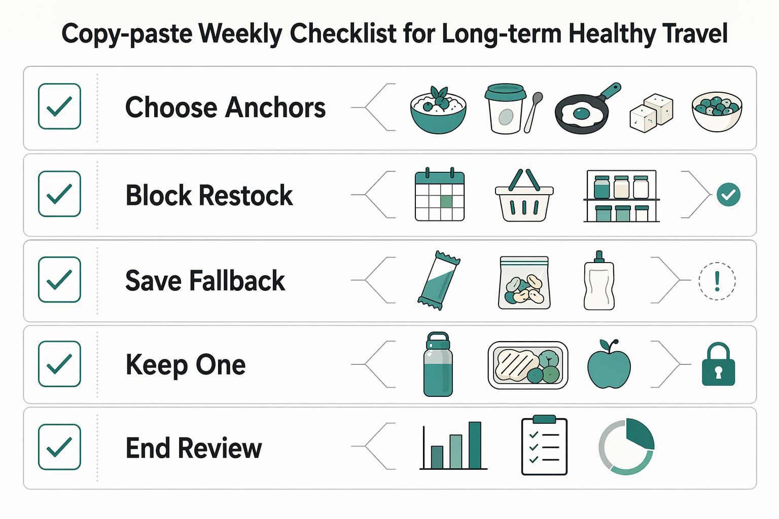 How to Eat Healthy While Traveling Long-Term