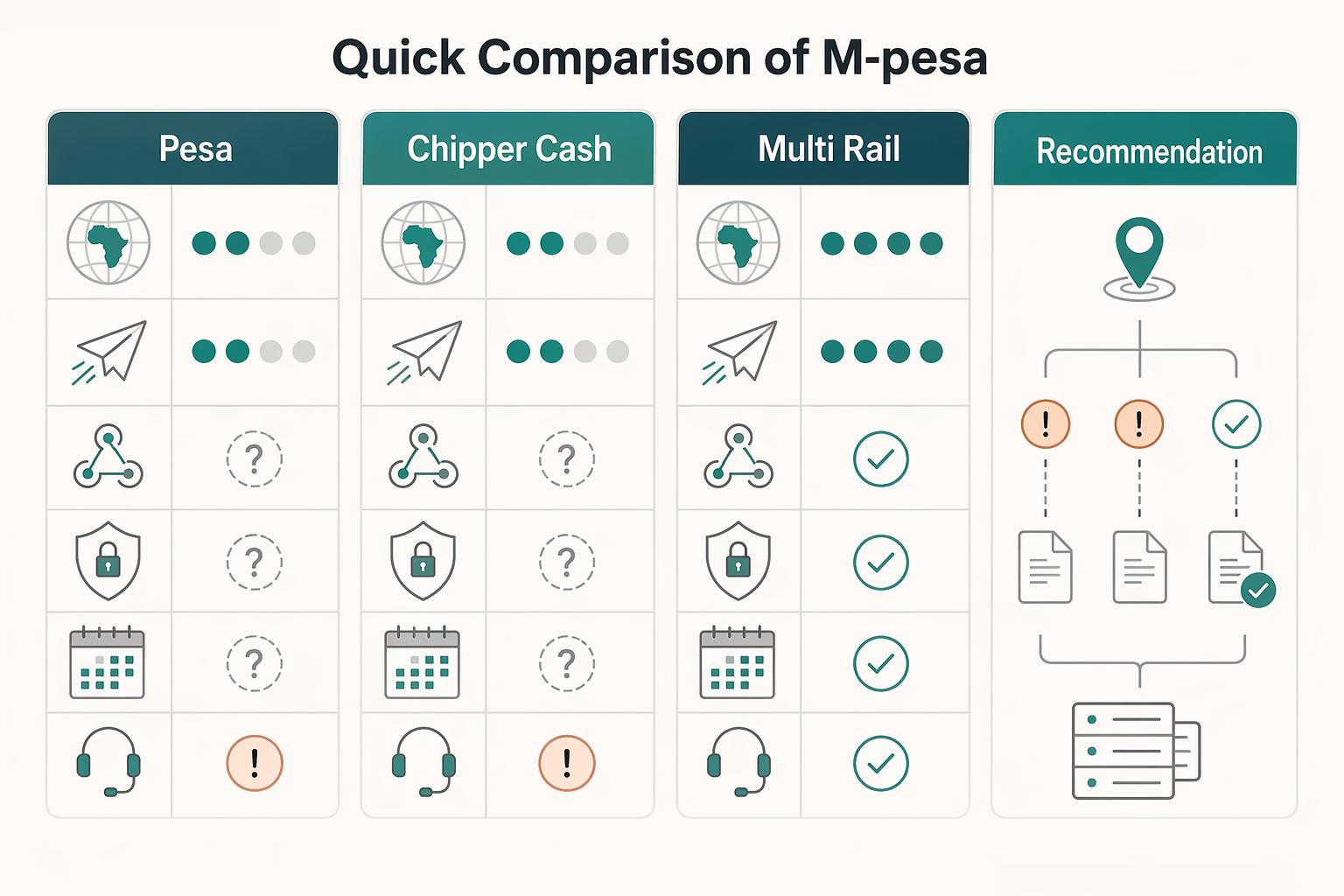 Choosing M-Pesa, Chipper, or Local Rails for African Gig Platform Payouts