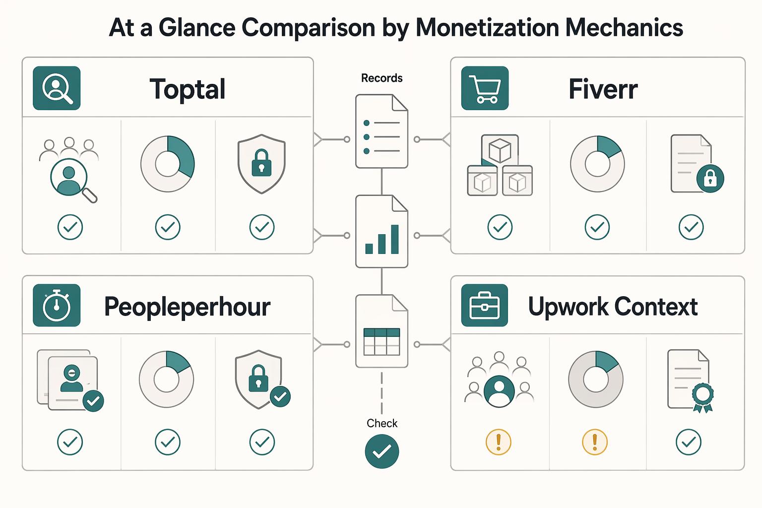 Toptal vs Fiverr vs PeoplePerHour for Freelance Hiring Economics