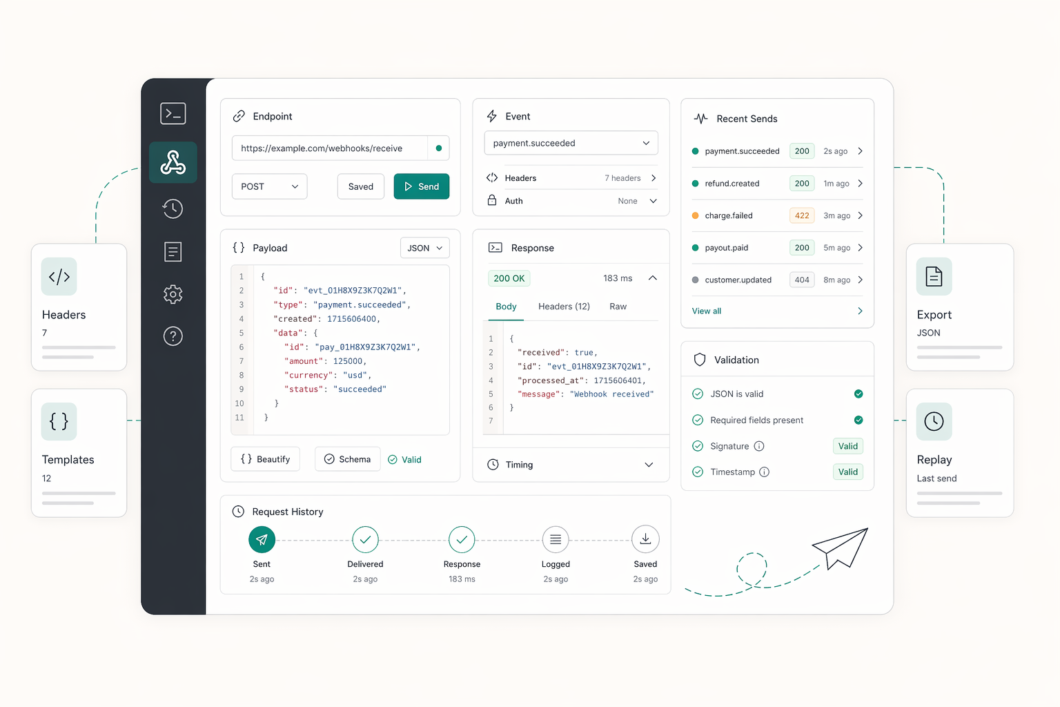Free Webhook Simulator | Gruv
